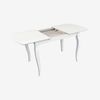 купить Комплект стол и стулья Evelin di Costacurta стол HV-29V White + 4 стула YTC-064Wh UF910-01 Light beige в Кишинёве 