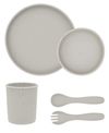 купить Посуда для кормления Kikka Boo 31302050002 Set de alimentatie din silicon Platinum Sand, 5 piese в Кишинёве 