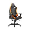 купить Игровое кресло Lumi Premium Gaming Chair CH06-34 with Headrest & Lumbar Support CH06-34, Black/Orange, PVC Leather, 4D Armrest, Steel Frame, 350mm Nylon Plastic Base, PU Caster, 80mm Class 4 Gas Lift, Weight Capacity 180 Kg XMAS в Кишинёве 