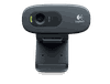cumpără Logitech Webcam C270, Microphone, HD video calling (1280 x 720 pixels), Photos: Up to 3 megapixels (soft. enh.), RightLight, RightSound, USB 2.0, 960-001063, (camera web/веб-камера) în Chișinău 