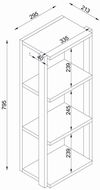 купить Полка декоративная Trendy Pierdut-Nuc 33x79x21cm (GTR005507) в Кишинёве 