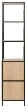 купить Офисный стеллаж Deco Lanta S 33x41x176H Oak/Black в Кишинёве 