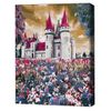 cumpără Tablou pe numere BrushMe RBS3289FC 30х40cm (fără cutie) Castel printre flori sălbatice în Chișinău 