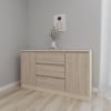 cumpără Comodă Smartex (16203) Т4 120cm Ivory+Stejar Deschis în Chișinău 
