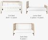 купить Кроватка Tutti Bambini 211037/1135 3 in 1 Modena White & Oak в Кишинёве 