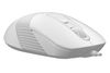 Mouse A4Tech FM10, Optical, 600-1600 dpi, 4 buttons, Ambidextrous, 4-Way Wheel, White/Grey, USB 