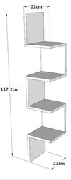 купить Полка декоративная Trendy WL9-A 22x117x22cm (GTR005443) в Кишинёве 