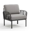 купить Кресло с подушками для сада и терас Nardi KOMODO POLTRONA ANTRACITE-grigio 40371.02.172 в Кишинёве 