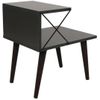 cumpără Noptieră Trendy Cruce Antracit, 50x55x40cm (GTR001525) în Chișinău 