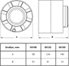 купить Вентилятор канальный осевой D.150 E-EXTRA EK150 - 200 м³/ч  EUROPLAST в Кишинёве 