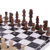 Шахматные фигуры деревянные (пешка 4 см, король 9 см) + полотно 39.5x39.5 см IG-4930 (8983) 
