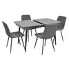 cumpără Set masă și scaune Evelin di Costacurta стол DT-432-3R B + 4 стула YTC-080B Dark grey în Chișinău 