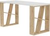 cumpără Masă de birou Trendy Miere, alb, stejar 140x75x60cm în Chișinău 