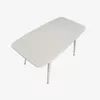 купить Комплект стол и стулья Evelin di Costacurta стол DT-532R Wh + 4 стула YTC-064Wh Bjorn-24 (Light beige) в Кишинёве 