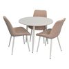 cumpără Set masă și scaune Evelin di Costacurta стол DT-404-5Wh + 3 стула YTC-055Wh Light beige în Chișinău 