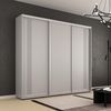 купить Шкаф Mobildor-Lux Compact uși glisante PAL cu ornament grecesc (250x45x210H cm) Grey в Кишинёве 