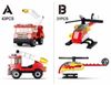 cumpără Set de construcție Sluban B0593 Set de construcție Transportul pompierilor, 4 modele, de la 23 pînă la 43 elem. în Chișinău 