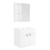 ATLANT комплект мебели 60см белый: тумба подвесная, 2 дверцы+ зеркальный шкаф 60*60см + умывальник мебельный артикул RZJ610 