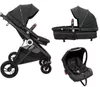 cumpără Сărucior pentru copii BabyGo BGO-76122 3 in 1 AIR Halime Black, cadru Black în Chișinău 