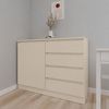 cumpără Comodă Smartex (16082) Т2 100cm Ivory în Chișinău 
