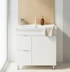 cumpără Dulap pentru lavoar Mashtab 11742 Print cu 2 sertare+usa 80cm Alb în Chișinău 