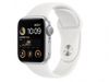 Apple Watch SE 2 40mm Aluminum Case with White Sport Band, MNJV3 GPS, Silver 