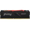 cumpără Memorie operativa 32GB DDR5 Dual-Channel Kit Kingston HyperX FURY Beast RGB Black KF560C36BBEAK2-32 32GB (2x16GB) DDR5 PC5-48000 6000MHz CL36, Retail (memorie/память) în Chișinău 