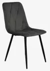купить Комплект стол и стулья Evelin di Costacurta cтол DT-404-6B + 3 стула YTC-080B Bluvel-14 (Dark grey) в Кишинёве 