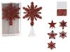 купить Новогодний декор Promstore 35966 Верхушка елочная Снежинка 20cm, красная в Кишинёве 