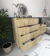 cumpără Comodă Trendy Flora-Sapphire Oak, 78x95x45cm (GTR008148) în Chișinău 
