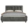 купить Кровать Relaxe Home 024380 Talin (160x200), London 15, Grey в Кишинёве 