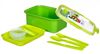 купить Контейнер для хранения пищи Curver 232570 To Go Lunch Kit cu tacamuri 1,2l verde в Кишинёве 