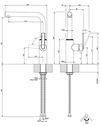 купить Смеситель кухонный Gessi 60948-299 Matte Black в Кишинёве 