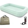 cumpără Saltea gonflabilă Intex (66810) Kidz Travel cu margini laterale, 168x107x25cm, 3-6ani, Verde în Chișinău 