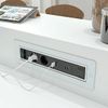 купить Розетка электрическая ASA Plastici 060.24F.00032 Versaturn 3.0 3 sockets F+ 1 USB 5V(A+C) White glass в Кишинёве 