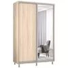 cumpără Dulap Mobildor-Lux Aron-P 1.0m-1.8m uși glisante din oglindă și PAL (140x60x210H cm) Sonoma în Chișinău 