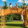 купить Детская площадка Fungoo Maxi Set JOYFUL CASTEL (My_Space_XL Fortress Toybox Rainbow) teak painted в Кишинёве 
