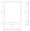 купить Аксессуар для климатической техники Europlast 7504662 Ecran de inspecție, metal, 400x500mm (RLM4050) в Кишинёве 