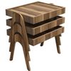купить Журнальный столик Trendy Roma, орех 53x64x40 см, вложенный столик (3 шт.) в Кишинёве 
