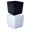 cumpără Ghiveci pentru flori Aleana 115083 Cvadro 16x16x15.5 cm, beton gri deschis în Chișinău 