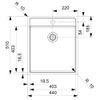 купить Мойка кухонная Reginox R40461 New York 40x40 Tapwing в Кишинёве 