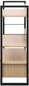 купить Офисный стеллаж Deco Alto 3 nivele 70x30x90H Oak/Dark Grey/Black в Кишинёве 