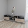 cumpără Comodă TV Smartex (16353) Т6 160cm TV Grafit+Stejar Deschis în Chișinău 