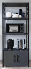 купить Этажерка Nex Home Многоярусный, для кухни, 4 ящика, 56x30x138 см, Антрацит (28-04-08) в Кишинёве 