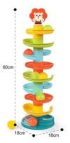 купить Игрушка развивающая Huanger (20076) Turn educativ cu bile rulante Leu HE0292 в Кишинёве 