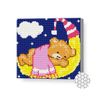 купить Картина по номерам Art Gallery BJ758 Mozaic cu diamante 20x20cm Ursulet a adormit pe luna в Кишинёве 