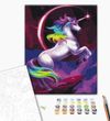 купить Картина по номерам BrushMe RBS36214FC 30x40 сm (fără cutie) Unicorn din poveste, în culori de curcubeu в Кишинёве 