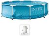 cumpără Piscină cu cadru Intex 28208 Beachside Metal Frame 305x76cm, 4485L, cadru metalic în Chișinău 