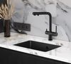cumpără Bateria bucătărie Helika-AquaSanita 2683-601 AKVADUO PLUS Black metallic în Chișinău 
