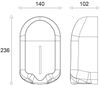 cumpără Dozator săpun Uniplast 41036 KW-7201 UNISOAP1 L (negru mat) în Chișinău 